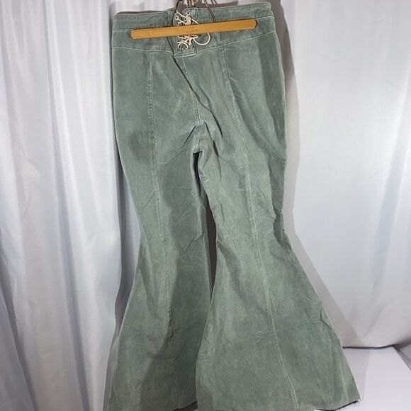 WE THE FREE CURVY HIGH-RISE BACK LACE CORDS MOSS - Picture 6 of 6